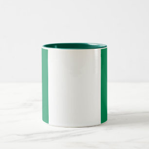 Patriotic Nigeria Flag Two-Tone Coffee Mug