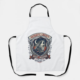 Patriotic Night Mission Patriot Wolf Military Insp Apron