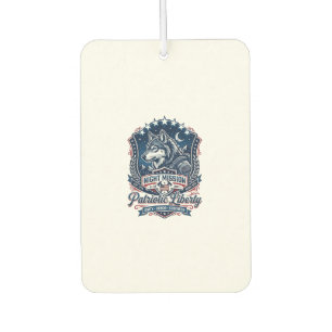 Patriotic Night Mission Patriot Wolf Military Insp Car Air Freshener