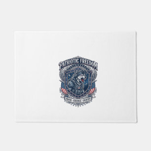 Patriotic Night Mission Patriot Wolf Military Insp Doormat