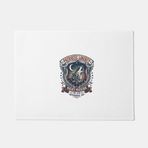 Patriotic Night Mission Patriot Wolf Military Insp Doormat