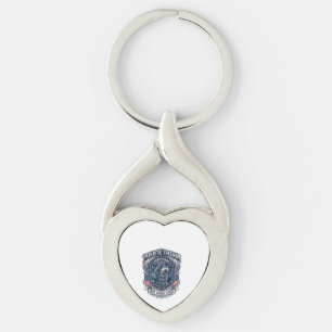 Patriotic Night Mission Patriot Wolf Military Insp Key Ring