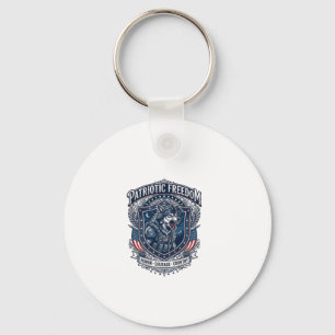 Patriotic Night Mission Patriot Wolf Military Insp Key Ring