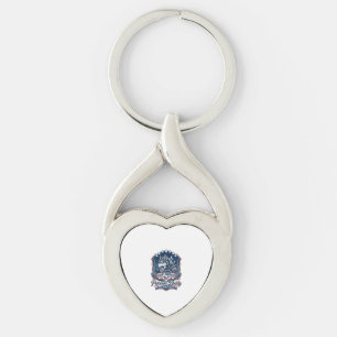 Patriotic Night Mission Patriot Wolf Military Insp Key Ring