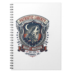 Patriotic Night Mission Patriot Wolf Military Insp Notebook
