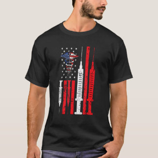Patriotic Nurse 4th Of July American Flag Independ T-Shirt