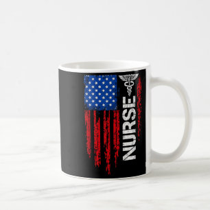 Patriotic Nurse American Flag Medical Pride Coffee Mug