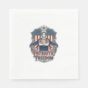 Patriotic Nurse Vector Graphic Tee_1 Napkin