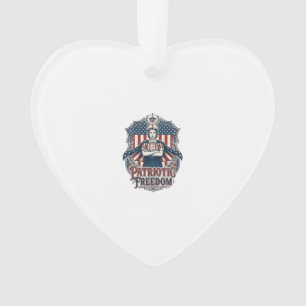 Patriotic Nurse Vector Graphic Tee_1 Ornament
