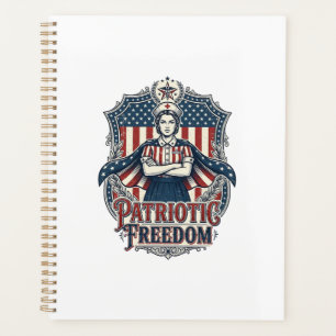 Patriotic Nurse Vector Graphic Tee_1 Planner