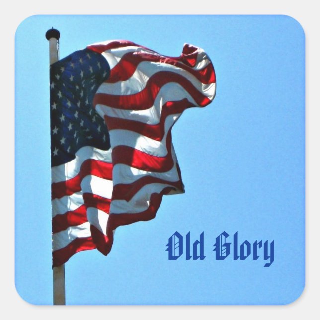 Patriotic Old Glory Stickers - American Flag (Front)