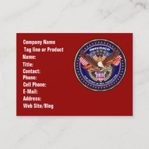 Patriotic or Veteran View Artist Comments Business Card