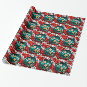 Patriotic Ornament Military Armed Forces Holidays Wrapping Paper