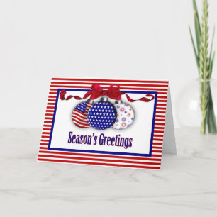 Patriotic Ornaments Greeting Card
