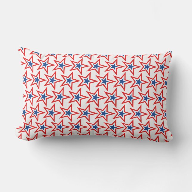 Patriotic Outdoor Throw Pillow  (Front)