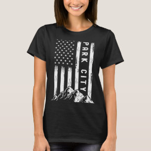 Patriotic Outdoors Nature  Mountains Utah Park Cit T-Shirt