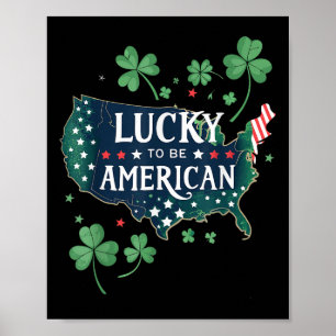Patriotic Paddys Day - Shamrock American St. Patri Poster