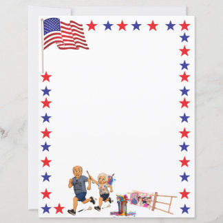 Patriotic Painting Disaster Stationery