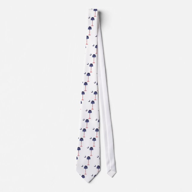 Patriotic Palmetto tree Tie (Front)