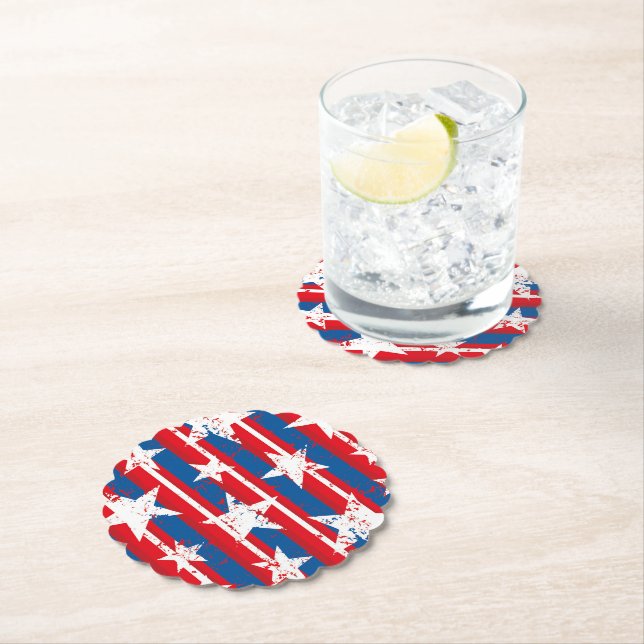 Patriotic Paper Coasters (Insitu)