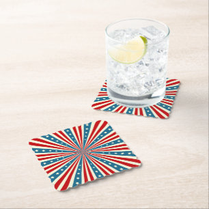 Patriotic Paper Coasters