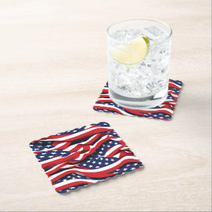 Patriotic Paper Coasters