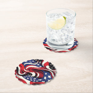 Patriotic Paper Coasters