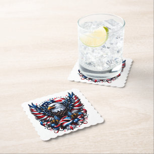 Patriotic Paper Coasters