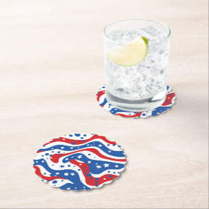 Patriotic Paper Coasters