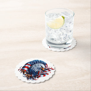 Patriotic Paper Coasters