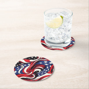 Patriotic Paper Coasters