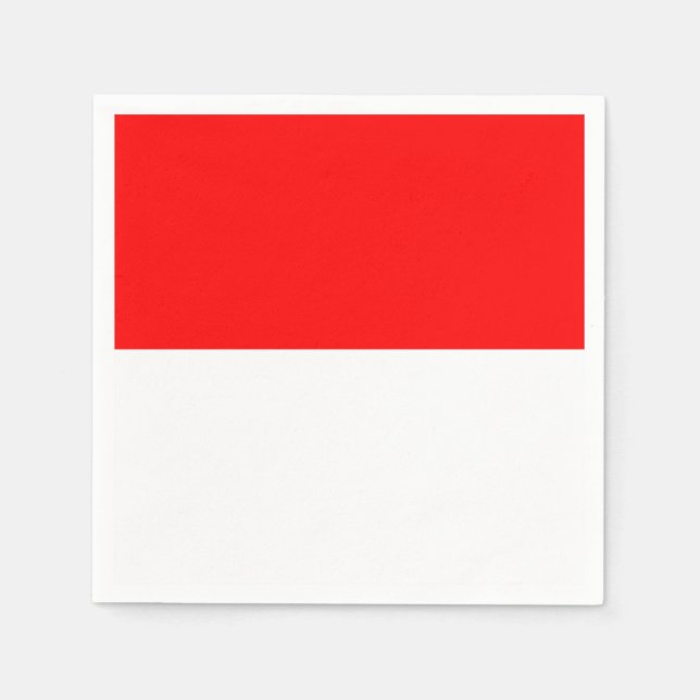 Patriotic paper napkins with flag of Indonesia (Front)