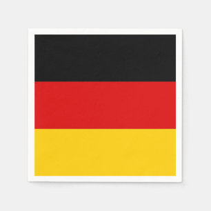Patriotic paper napkins with Germany flag