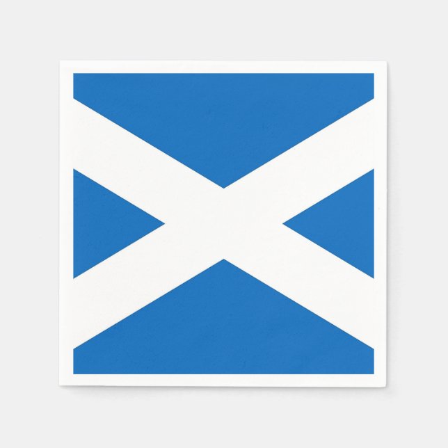 Patriotic paper napkins with Scotland flag (Front)