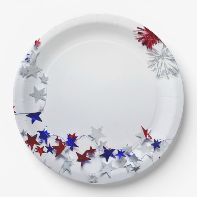 Patriotic Paper Plate (Front)