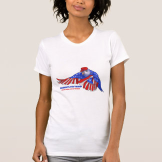 Patriotic Parakeet with MAGA Hat T-Shirt
