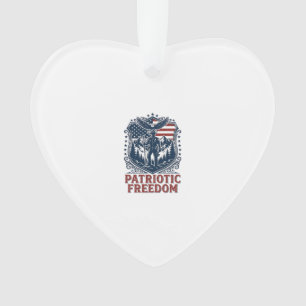 Patriotic Park Ranger Vector Graphic Tee_1 Ornament