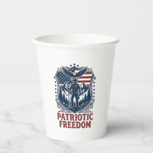 Patriotic Park Ranger Vector Graphic Tee_1 Paper Cups