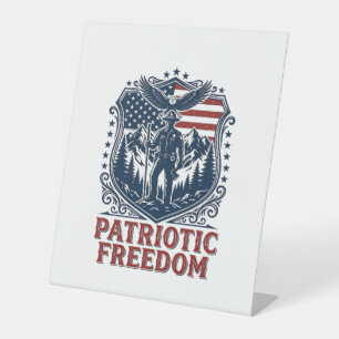 Patriotic Park Ranger Vector Graphic Tee_1 Pedestal Sign