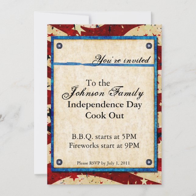 Patriotic Party Invitation (Front)