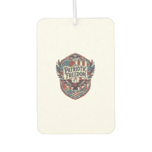 Patriotic Patchwork Artist Car Air Freshener