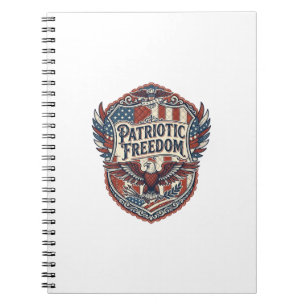 Patriotic Patchwork Artist Notebook