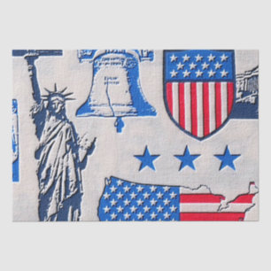 Patriotic pattern gift tissue paper