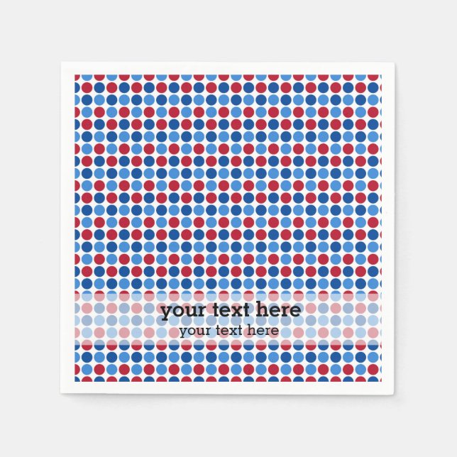 Patriotic pattern napkin (Front)