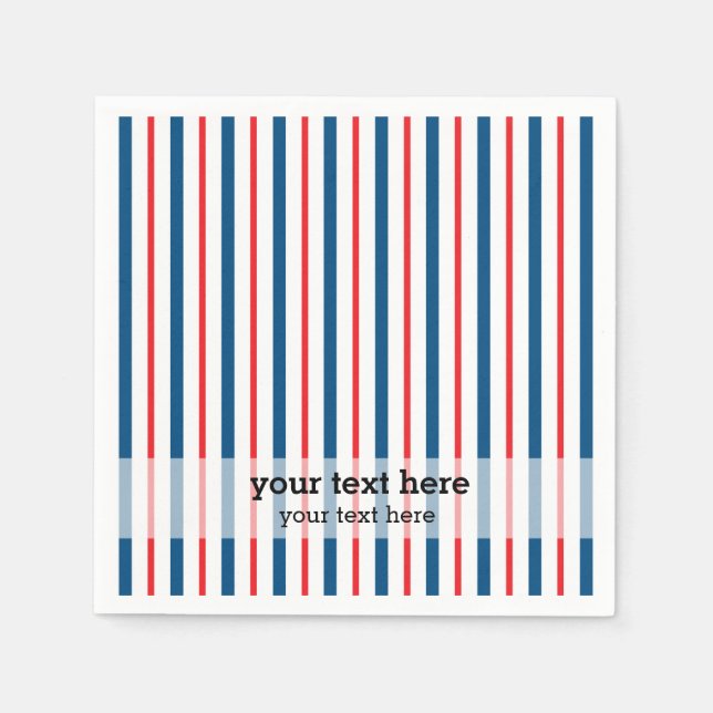 Patriotic pattern napkin (Front)