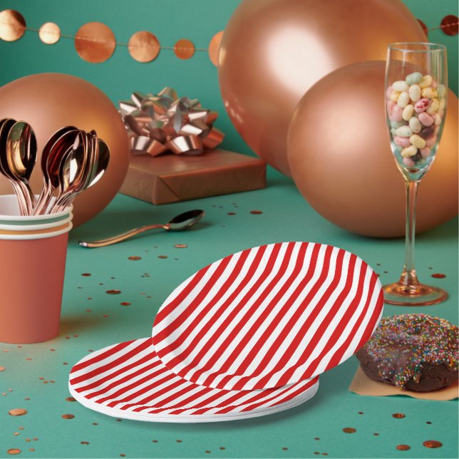 Patriotic Pattern  Paper Plate (Multi)