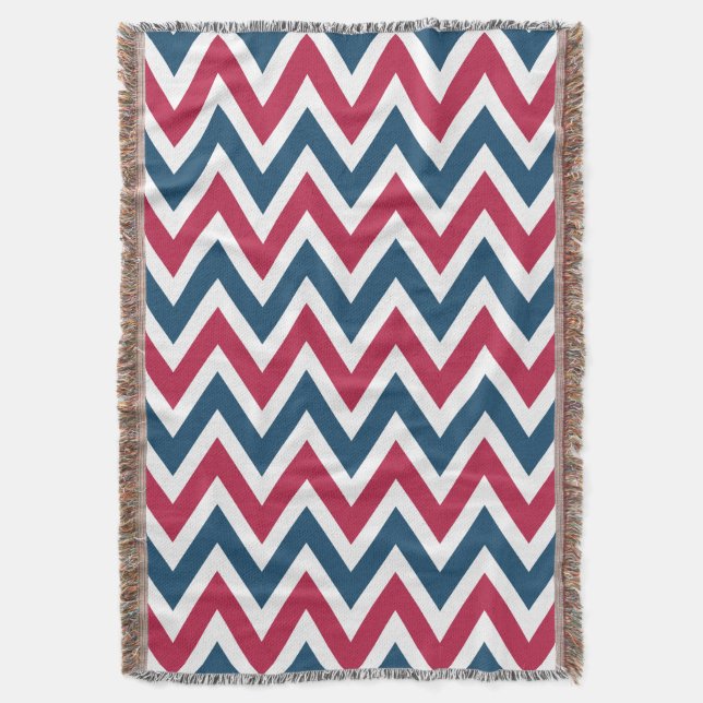 Patriotic Pattern Throw Blanket (Front Vertical)