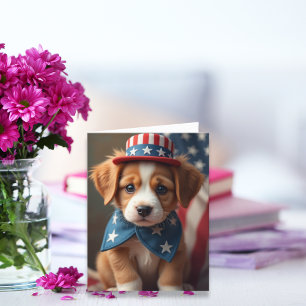 Patriotic Paws Holiday Card