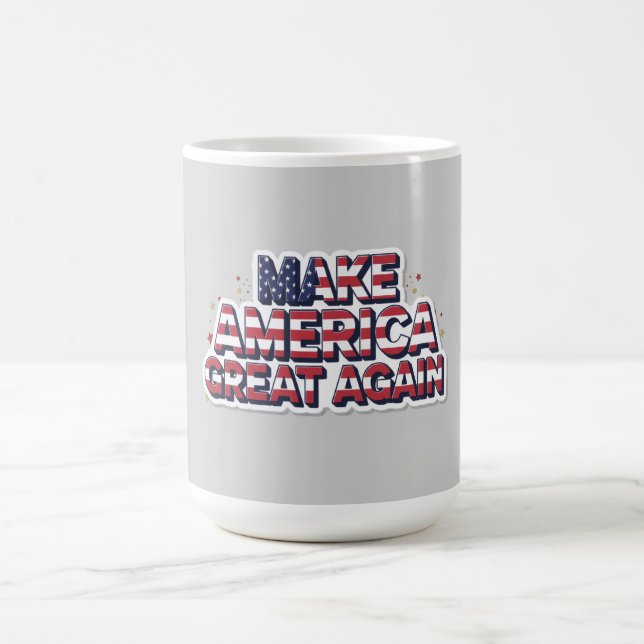 Patriotic Peace Decal Coffee Mug (Center)