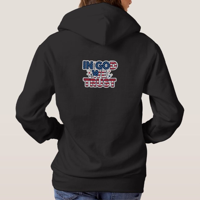 Patriotic Peace Decal Hoodie (Back)